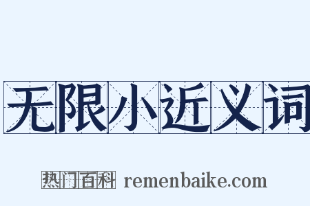 无限小近义词是什么意思的图片